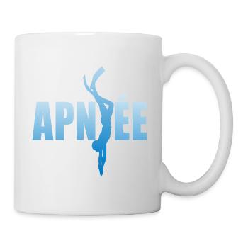 apnée plongée coach plongeur apnéiste - Mug blanc - blanc - Droite