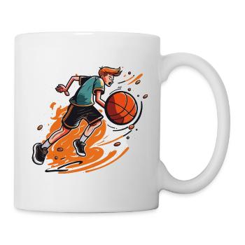 Joueur professionnel de basketball avec une vitesse maximale - Mug blanc - blanc - Droite