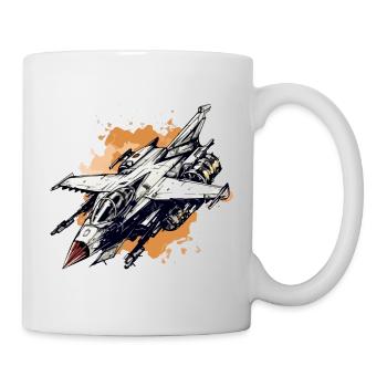 Lightning Hawk Flugzeug - Tasse - Weiß - Rechts