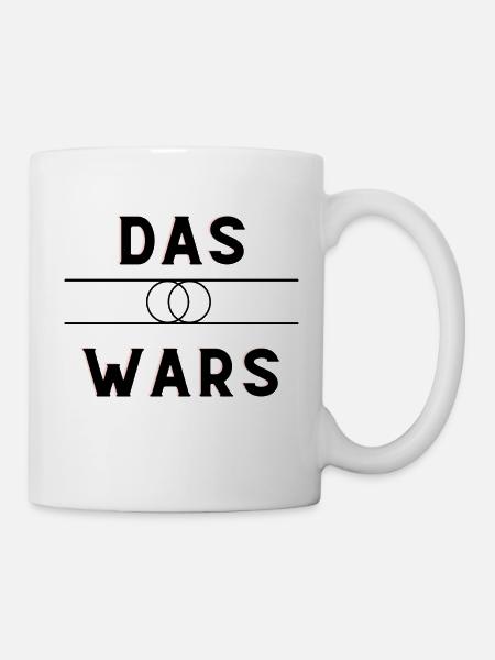 Das Wars - Tasse - Weiß