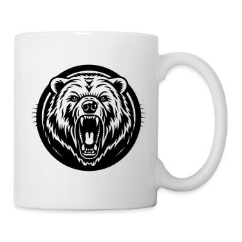 Grizzly Bär - Tasse - Weiß - Rechts