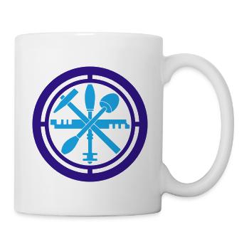Glaser Zunft Logo Wappen | Farben änderbar - Tasse - Weiß - Rechts