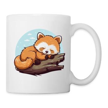 Panda roux endormi sur la branche - Mug blanc - blanc - Droite