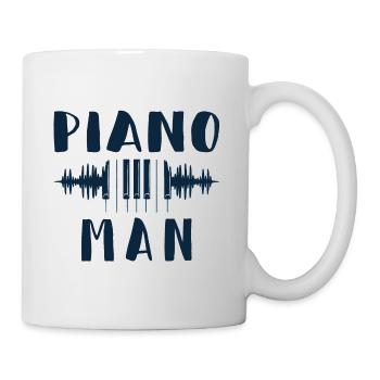 Piano Man Klavier Pianist - Tasse - Weiß - Rechts