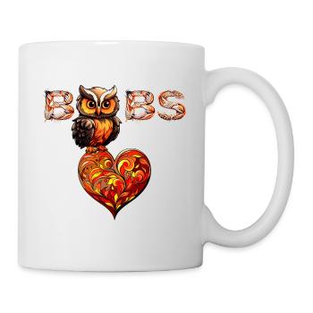 Owl Loves Boobs - Mug - white - Right