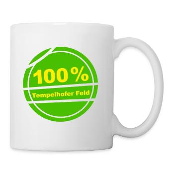 100% Tempelhofer Feld - Tasse - Weiß - Rechts