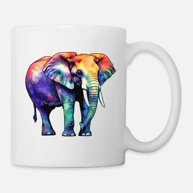 Elefant - Tasse - Weiß
