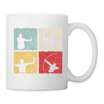 Archer Bow Arrow Vintage Retro - Mug - white - Right