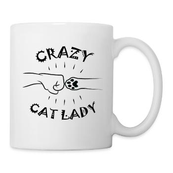 Crazy Cat Lady - Paw Fist Bump - Mug - white - Right