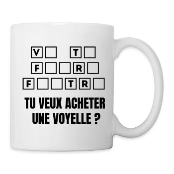 va te faire foutre - Mug blanc - blanc - Droite