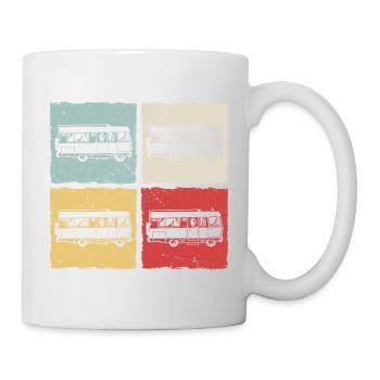 Motorhome Camper Trekking Retro Gift - Mug - white - Right