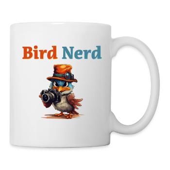 « Bird Nerd » - Spruch - Devise - Hobby - Mug blanc - blanc - Droite