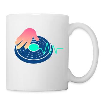 DJ MUSIQUE - Mug blanc - blanc - Droite