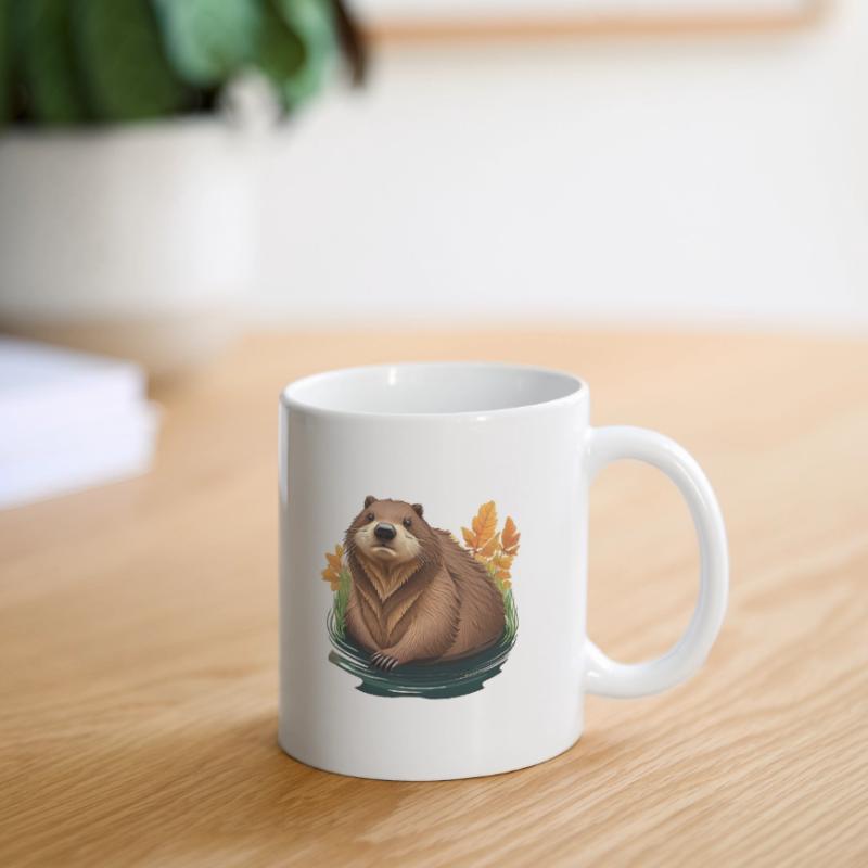 Castor mignon Mug blanc