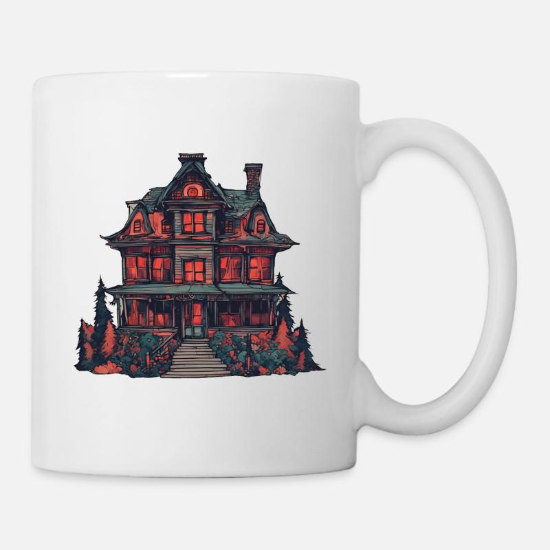 Halloween Horror Haus - Tasse - Weiß