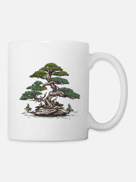 Bonsaï - Mug blanc - blanc