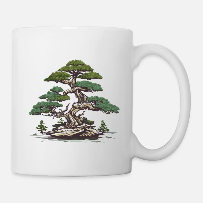 Bonsaï - Mug blanc - blanc