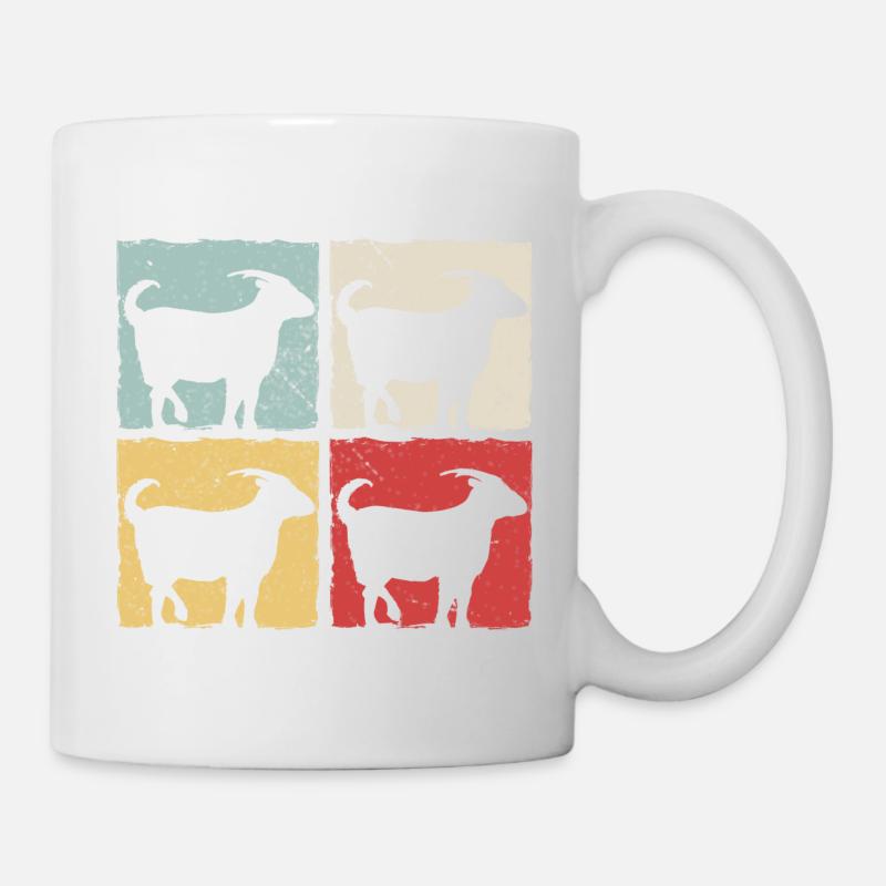 Goat Goat Farmer Farmer Retro Gift Idea - Mug - white