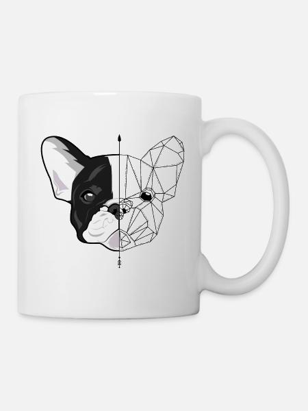 MINIMALIST BULLDOG - Mug - white