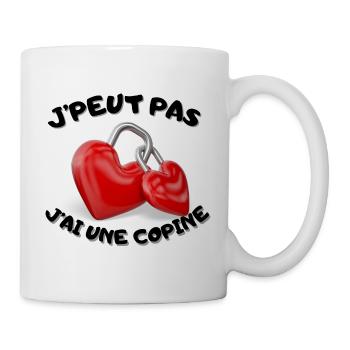 J'peut pas j'ai une copine - Mug blanc - blanc - Droite