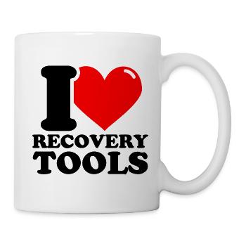 J’aime les outils de récupération - Fitness Weightlifting Lusti - Mug blanc - blanc - Droite