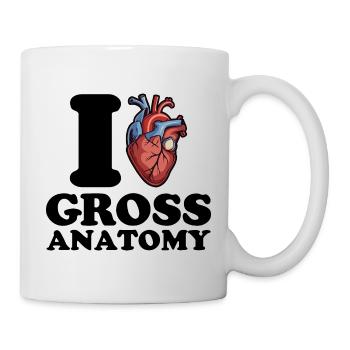 J’aime l’anatomie rugueuse - Mug blanc - blanc - Droite
