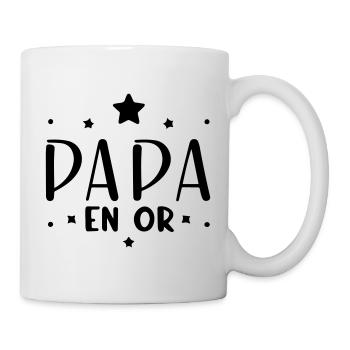 Papa en Or - Hommage aux Papas Exceptionnels - Mug blanc - blanc - Droite