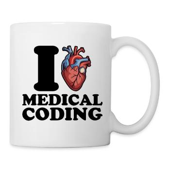 I love medical coding - Mug - white - Right