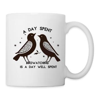 Slogan for bird watchers - Mug - white - Right