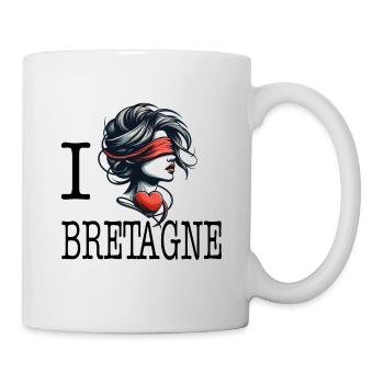 I love Bretagne bretonne amoureuse - Mug - white - Right