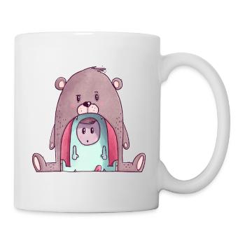 The Tiny Adventures - funny bear - Mug - white - Right