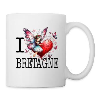 I Love Bretagne Coeur de Fee Heidi - Mug - white - Right