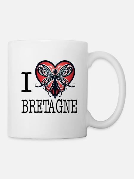 i love brittany coeur de fée FairyBreizh - Mug - white