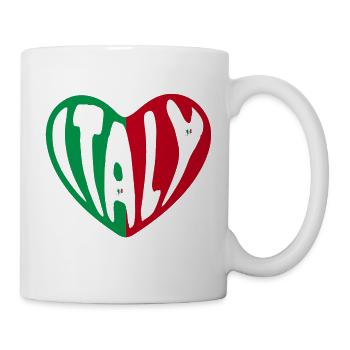 Italy heart - Mug blanc - blanc - Droite