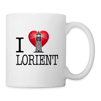 i love lorient by i love bretagne - Mug blanc - blanc - Droite