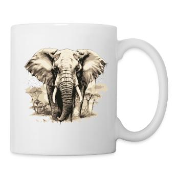 Elelant vintage - Mug - white - Right