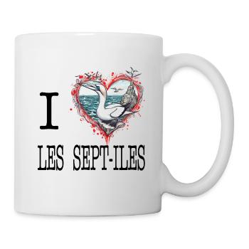 I love Bretagne Les Sept Iles fou de Bassant - Mug - white - Right