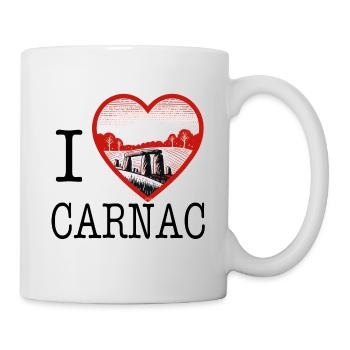 i love carnac by i love bretagne - Mug blanc - blanc - Droite
