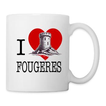 I love fougeres by i love bretagne - Mug - white - Right