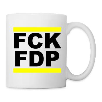FCK FDP - Tasse - Weiß - Rechts