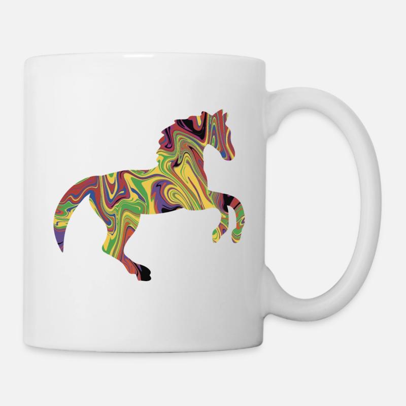 Colorful Horse - Mug - white