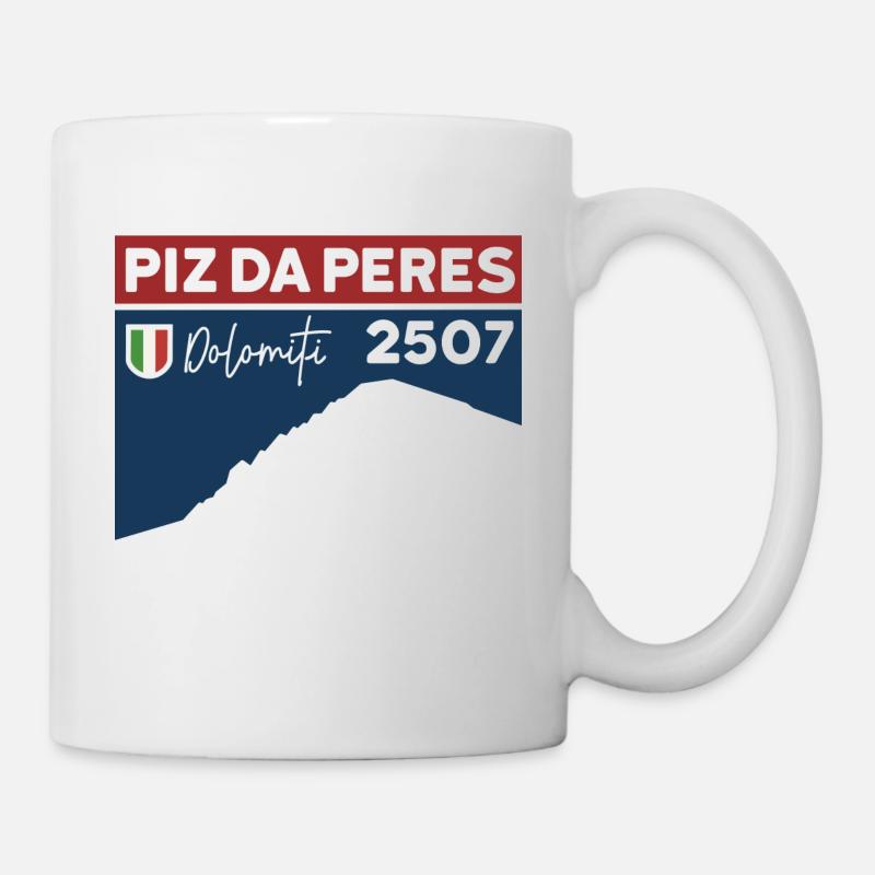 Piz da Peres Finisher Wanderung Dolomiten - Tasse - Weiß