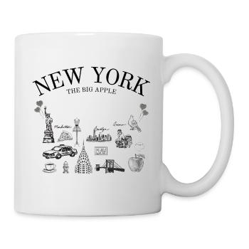New York City - Freiheitsstatue - NYC - Manhattan - Tasse - Weiß - Rechts