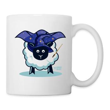 Une brebis un sorcier ? - Mug blanc - blanc - Droite