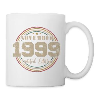 Cadeau D'anniversaire, Vintage Né En Novembre 1999 - Mug blanc - blanc - Droite