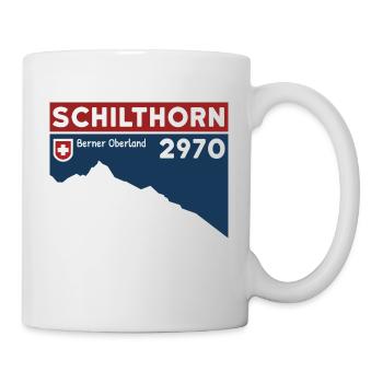 Randonnée au Schilthorn, Ski, Oberland bernois, Suisse - Mug blanc - blanc - Droite
