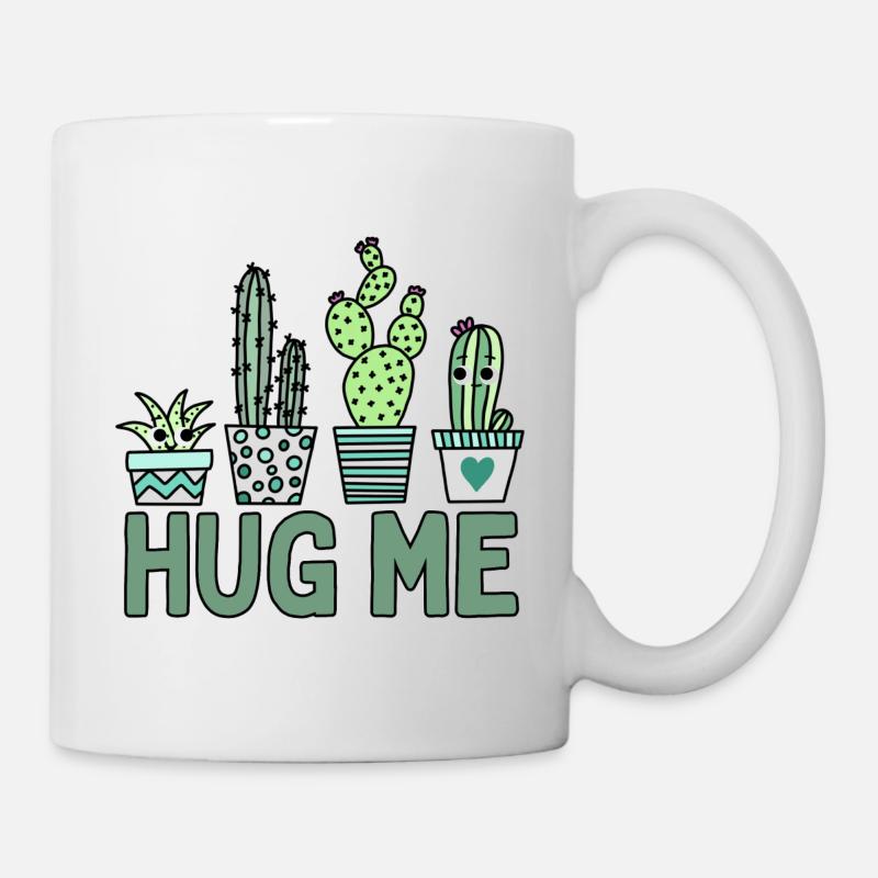 HUG ME / Cactus - Mug - white