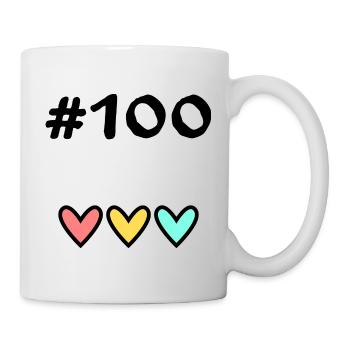 100. 100 YEARS. 100th ANNIVERSARY. 100 BIRTHDAY - Mug - white - Right