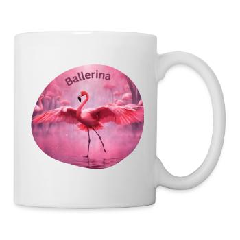 Flamingo Ballerina - Tasse - Weiß - Rechts