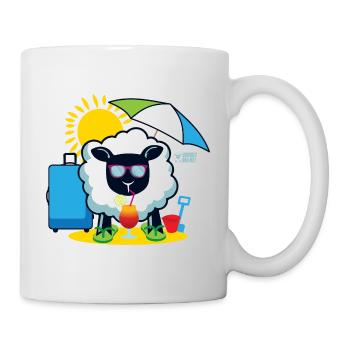 Ewe on Summer Holidays? - Mug - white - Right